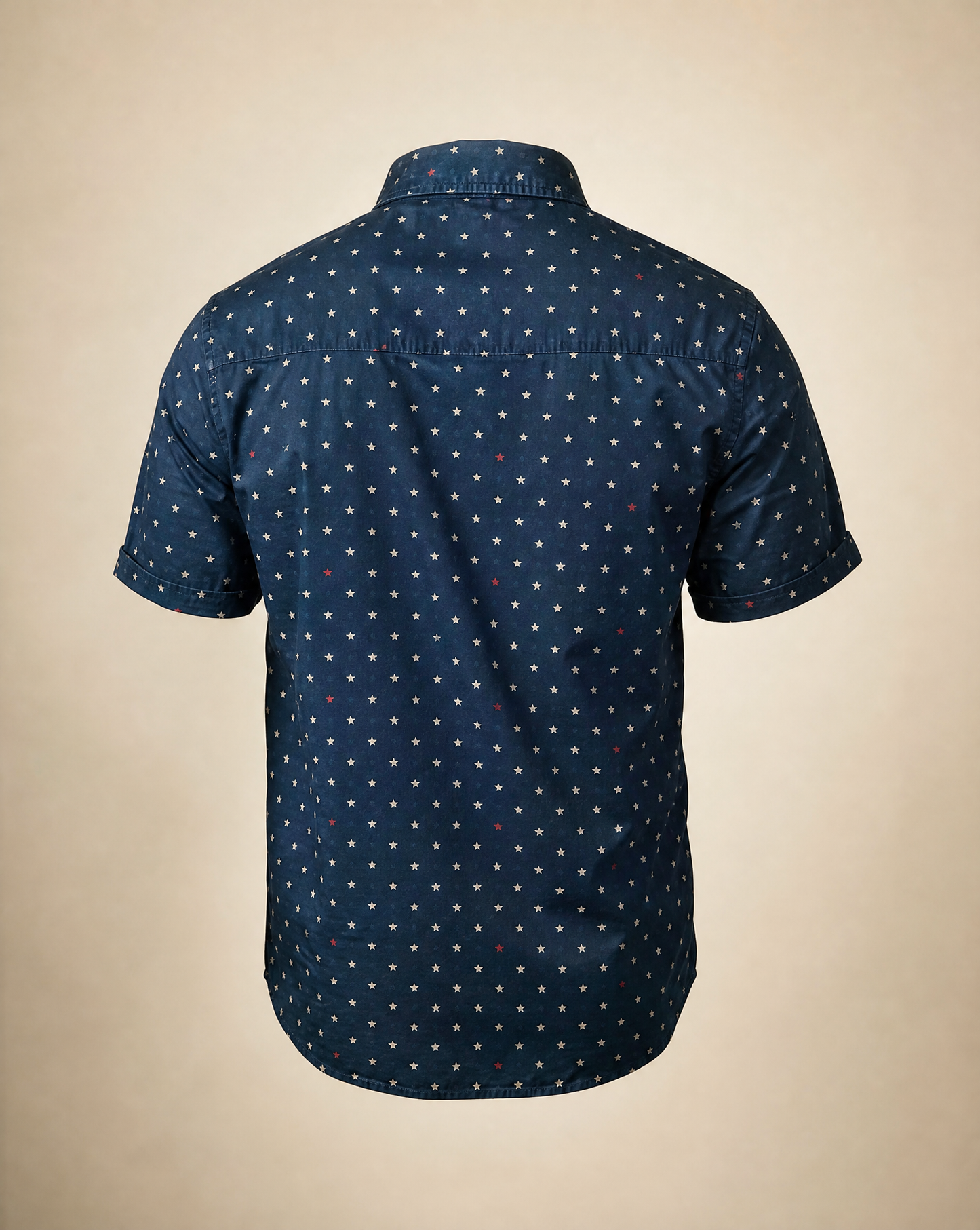 Denim & Flower Ricky Singh Star Print Short Sleeve Button-Up Shirt – Size Medium