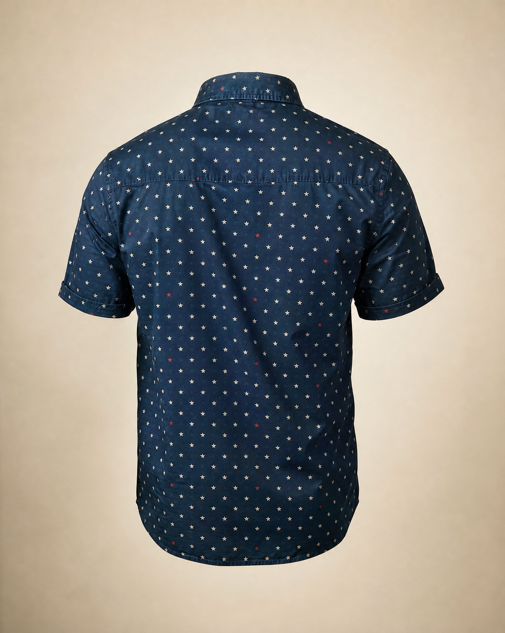 Denim & Flower Ricky Singh Star Print Short Sleeve Button-Up Shirt – Size Medium