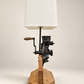 Early 20th Century Cast Iron Corn Sheller Lamp