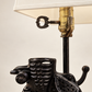 Early 20th Century Cast Iron Corn Sheller Lamp