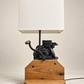 Early 20th Century Cast Iron Corn Sheller Lamp