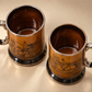Pair of Vintage Arthur Wood Equestrian Tankards