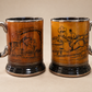 Pair of Vintage Arthur Wood Equestrian Tankards