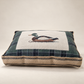 Decoy Duck III on Plaid Decorative Pillow