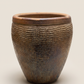 Vintage Large Textured Glazed Terracotta Garden Planter