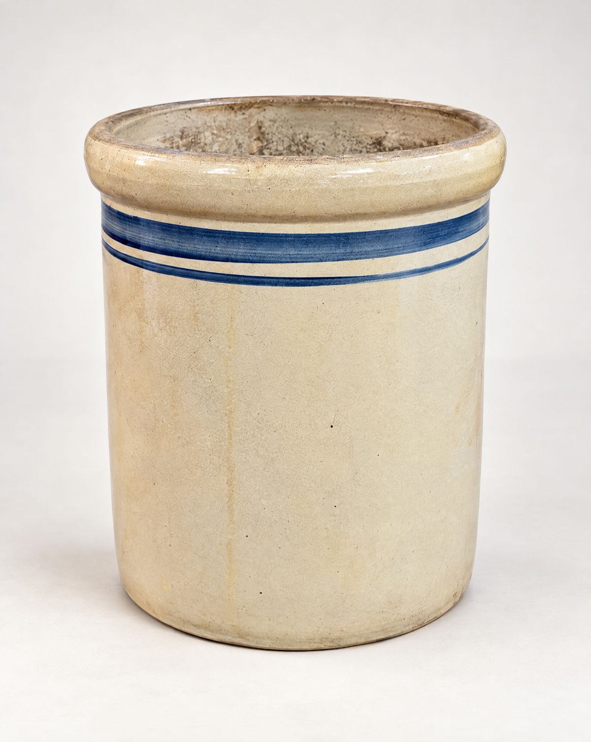 Antique Garden City Pottery Co. 10-Gallon Stoneware Crock – Circa 1910–1930