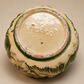 Set of Four Vintage Green Glazed Folk Pottery Nesting Bowls