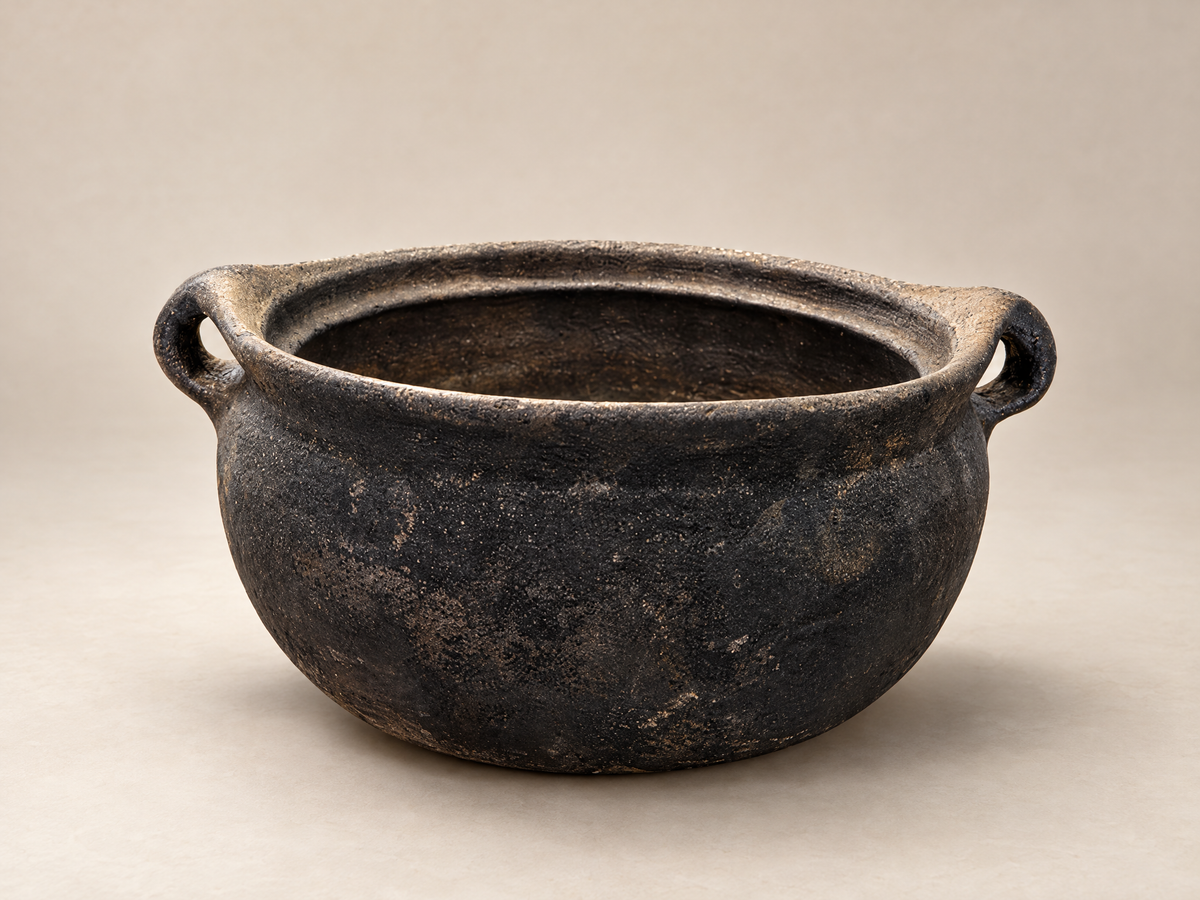 Vintage Turkish Erzurum Earthenware Cooking Pot - 10"