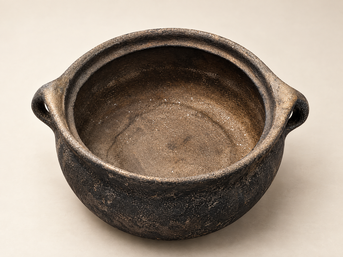 Vintage Turkish Erzurum Earthenware Cooking Pot - 10"