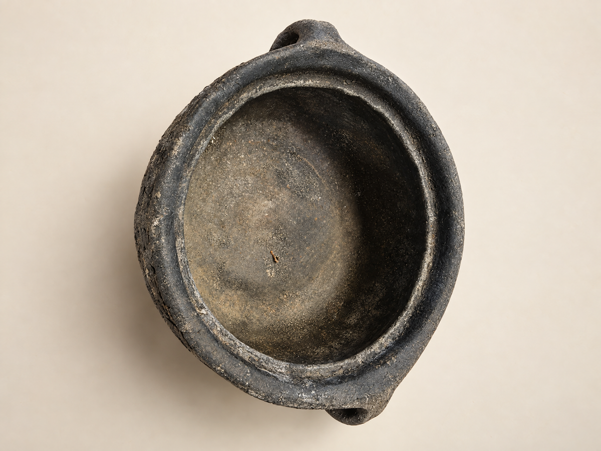 Vintage Turkish Erzurum Earthenware Cooking Pot 8"