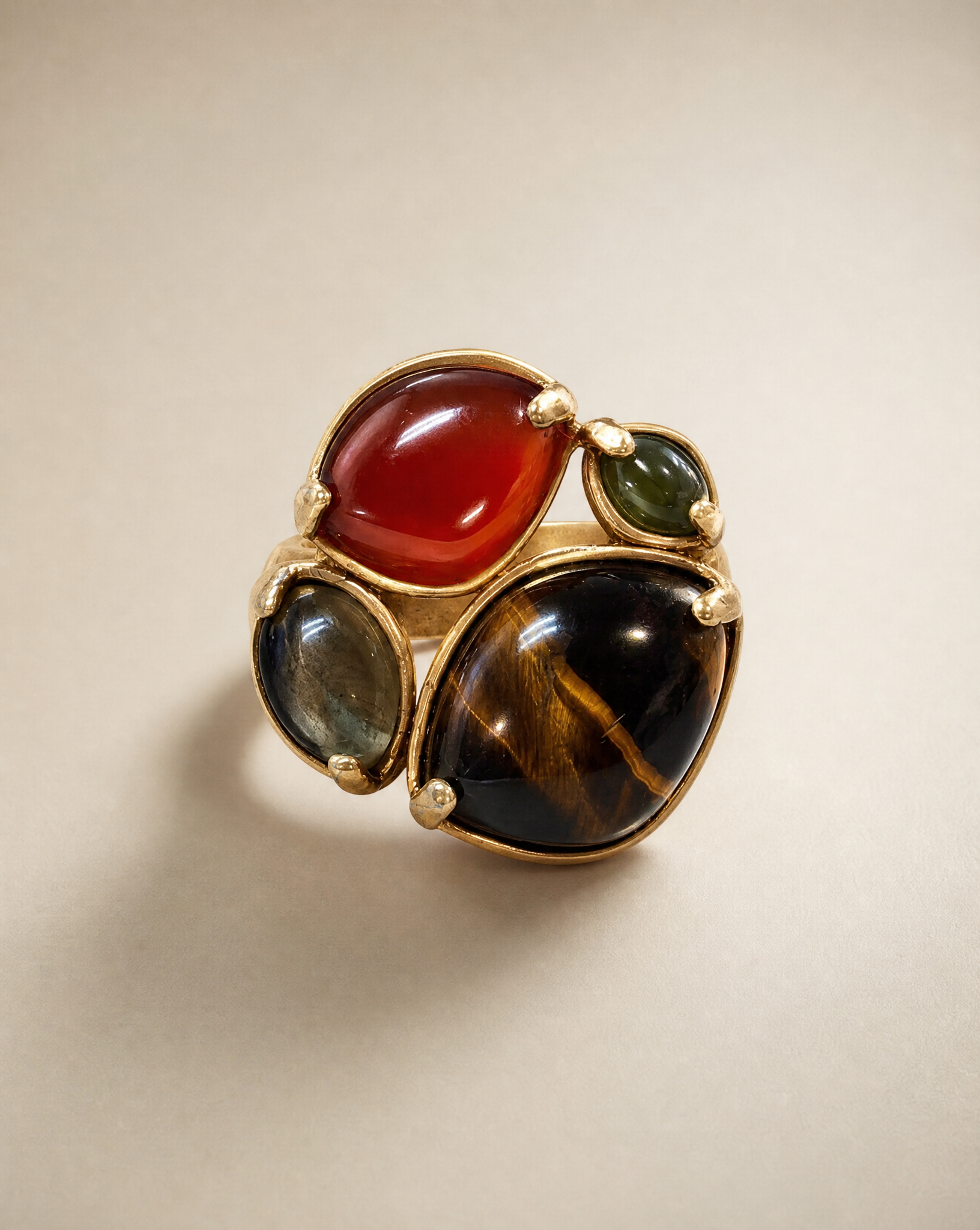 Lia Sophia Multistone Statement Ring – Size 9