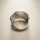 Vintage Sterling Silver Multi-Stone Turquoise Cluster Ring – Size 7.5