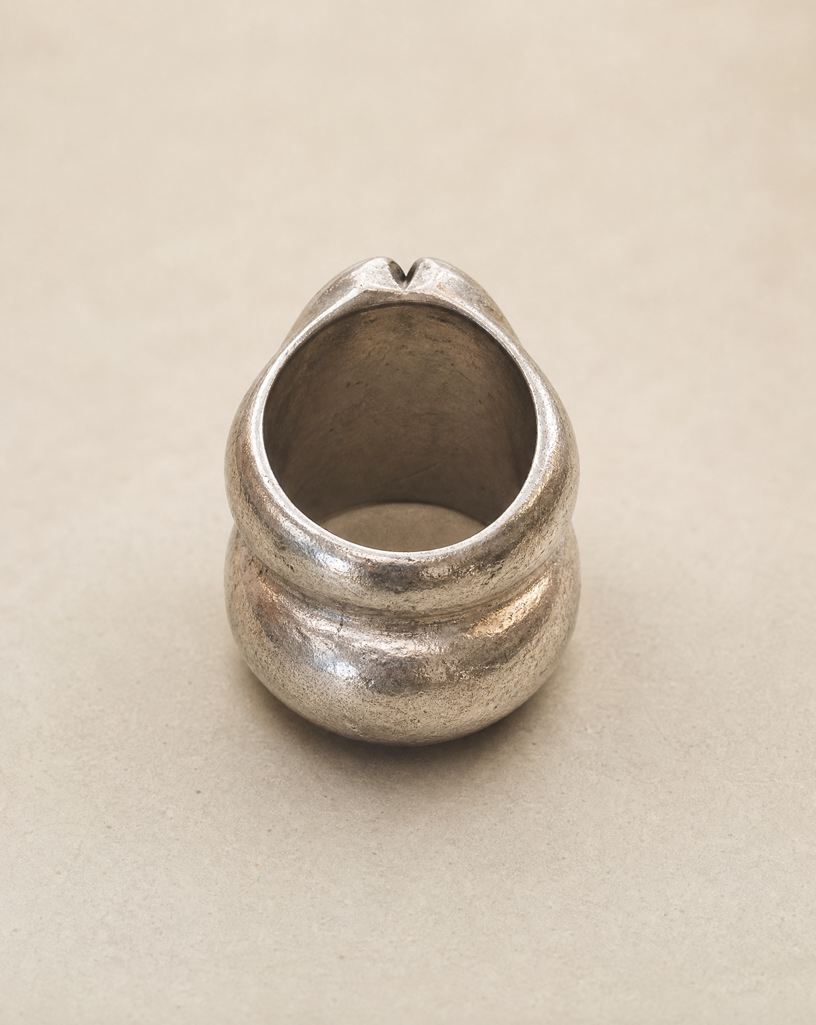Sterling Silver Double Pear-Cut Crystal Statement Ring – Size 6