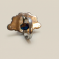 Sterling Silver Purple Mojave Turquoise Cluster Ring – Size 8