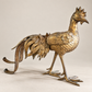 Vintage Japanese Gold-Tone Metal Rooster Sculpture