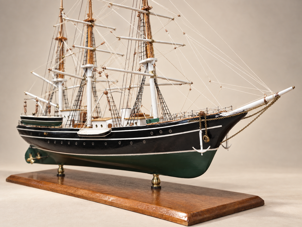 Mid-Century Handmade Seven Seas / Abraham Rydberg Ship Model by Milton I. Sachs