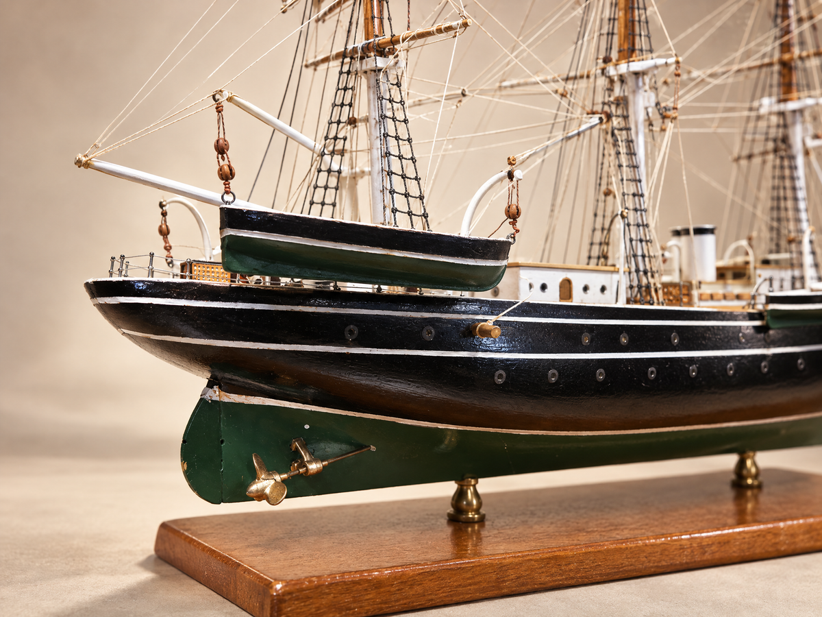 Mid-Century Handmade Seven Seas / Abraham Rydberg Ship Model by Milton I. Sachs