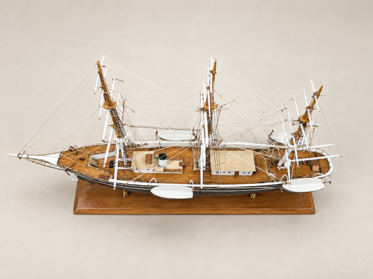 Mid-Century Handmade Seven Seas / Abraham Rydberg Ship Model by Milton I. Sachs