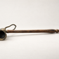 Vintage Brass Antelope Head Candle Snuffer with Wood Handle