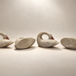 Set of Four Vintage Carved Wood Swan Napkin Holders