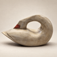 Set of Four Vintage Carved Wood Swan Napkin Holders