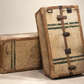 Pair of Vintage Matching Wardrobe Steamer Trunks with Full Hanging & Drawer Interiors
