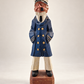 Vintage Hand-Carved Wooden Sea Captain Folk Art Figure