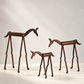 Forged Iron Horse Sculptures – Set of 3