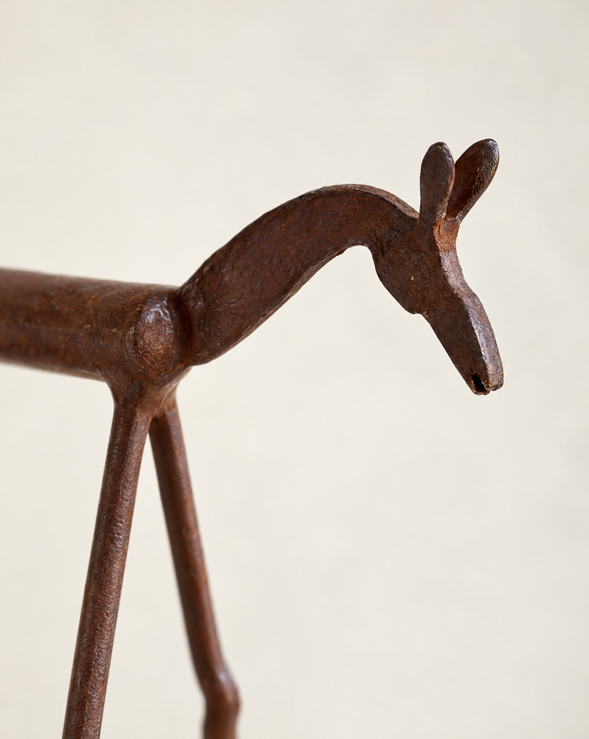 Forged Iron Horse Sculptures – Set of 3