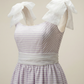 Vintage Lavender Stripe Tulle Ribbon Dress - XS