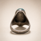 Vintage Sterling Silver Azurite-Malachite Statement Ring – Size 8