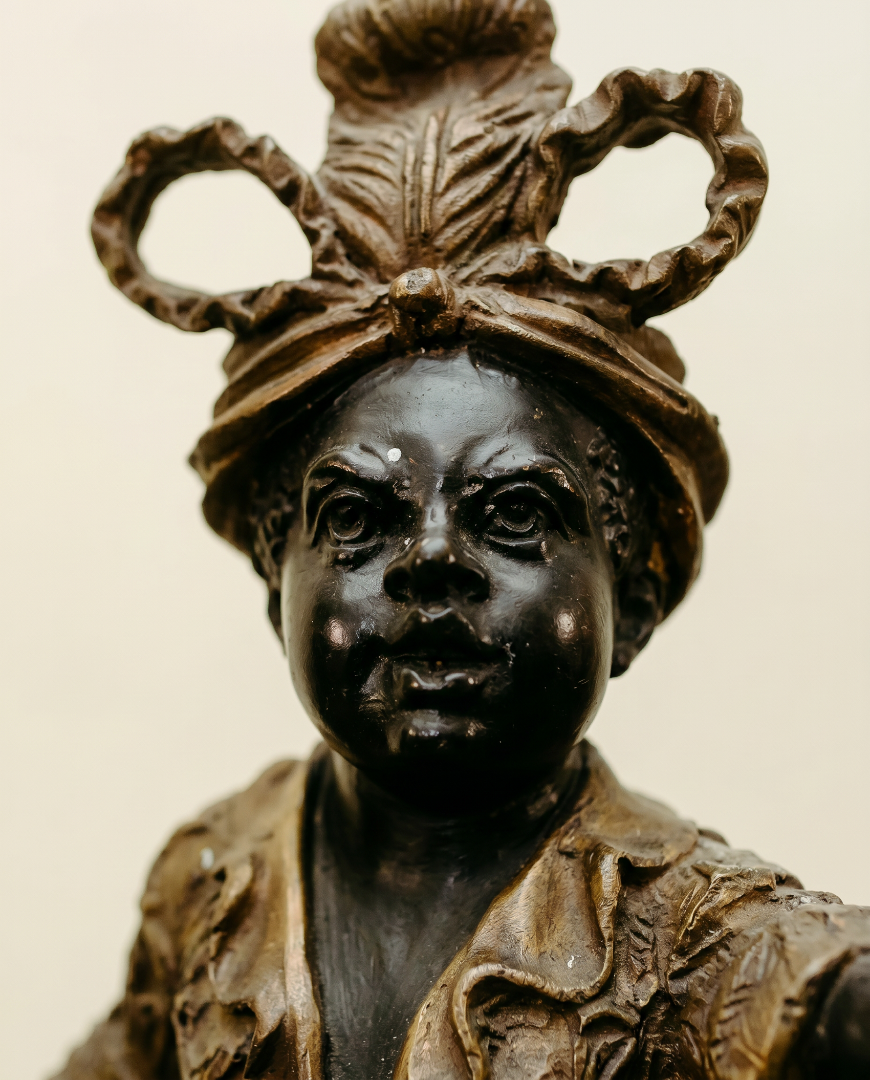 Pair of Blackamoor Figural Candelabra Compotes