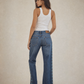 Lauren Jeans Co. Beaded Western Flare Jeans - 34 x 31
