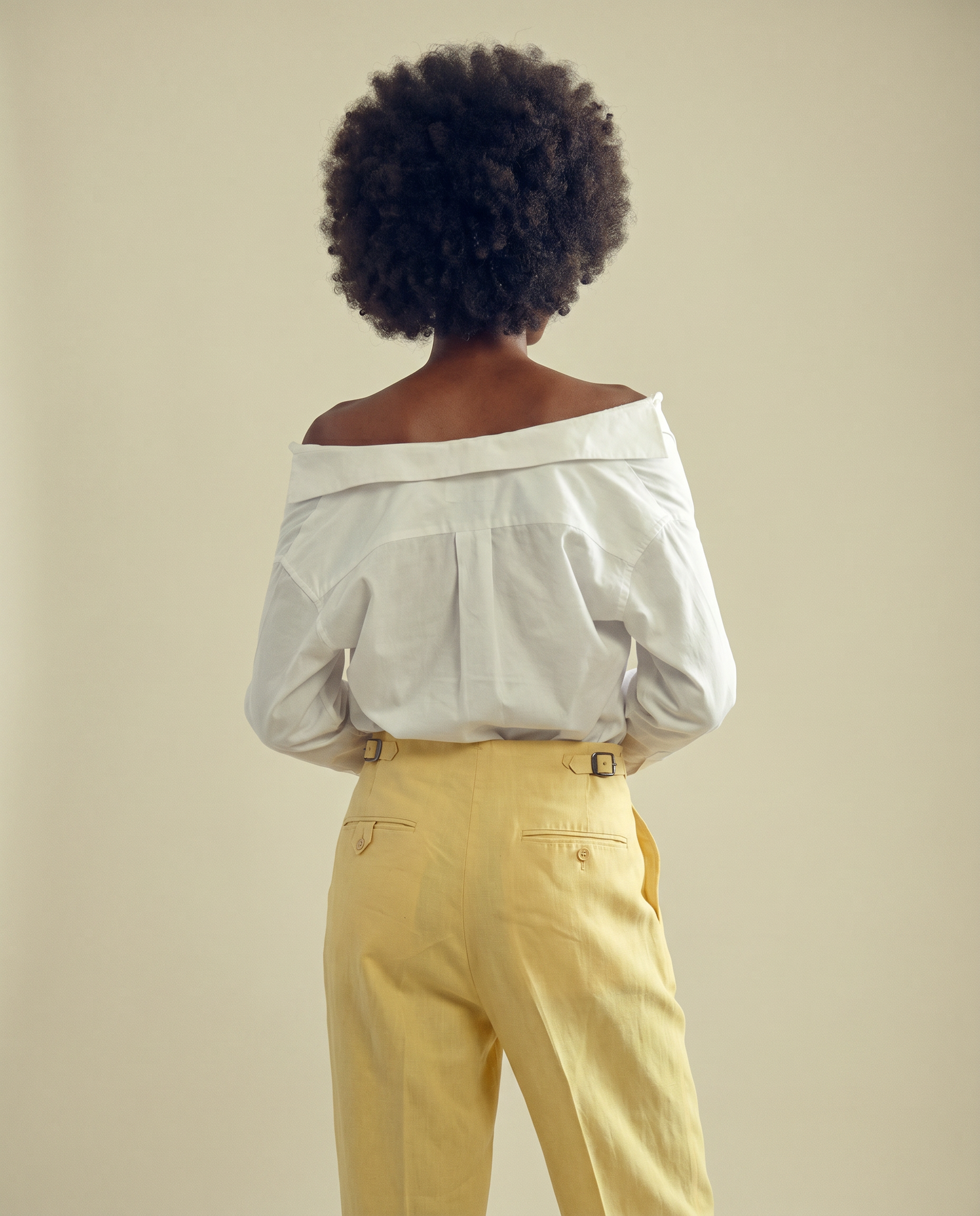 1950s McGregor Yellow Dacron Blend Trousers – Small