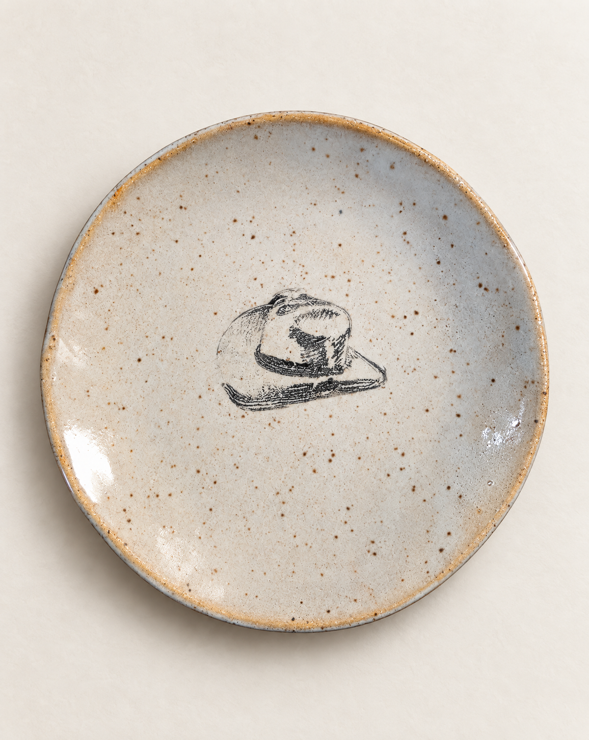 Handcrafted Cowboy Hat Stoneware Trinket Dish