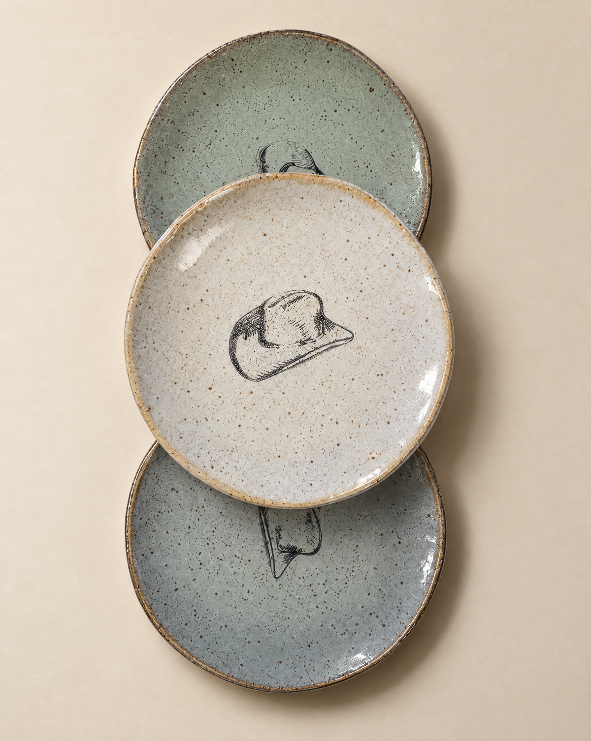 Handcrafted Cowboy Hat Stoneware Trinket Dish
