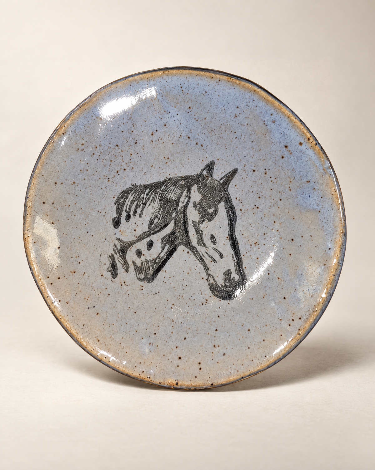 Handcrafted Horse Stoneware Trinket Dish