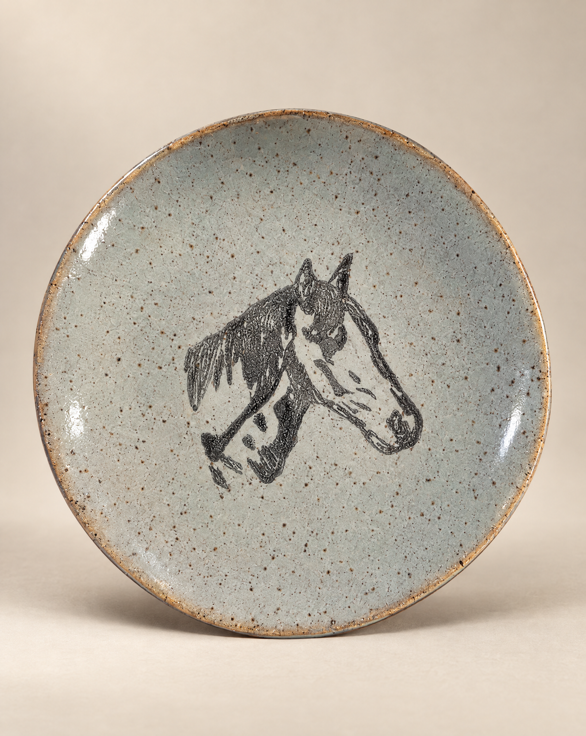 Handcrafted Horse Stoneware Trinket Dish