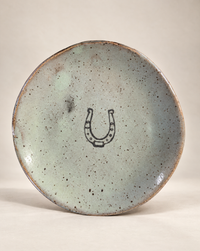 Handcrafted Horseshoe Stoneware Trinket Dish