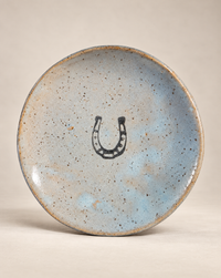 Handcrafted Horseshoe Stoneware Trinket Dish