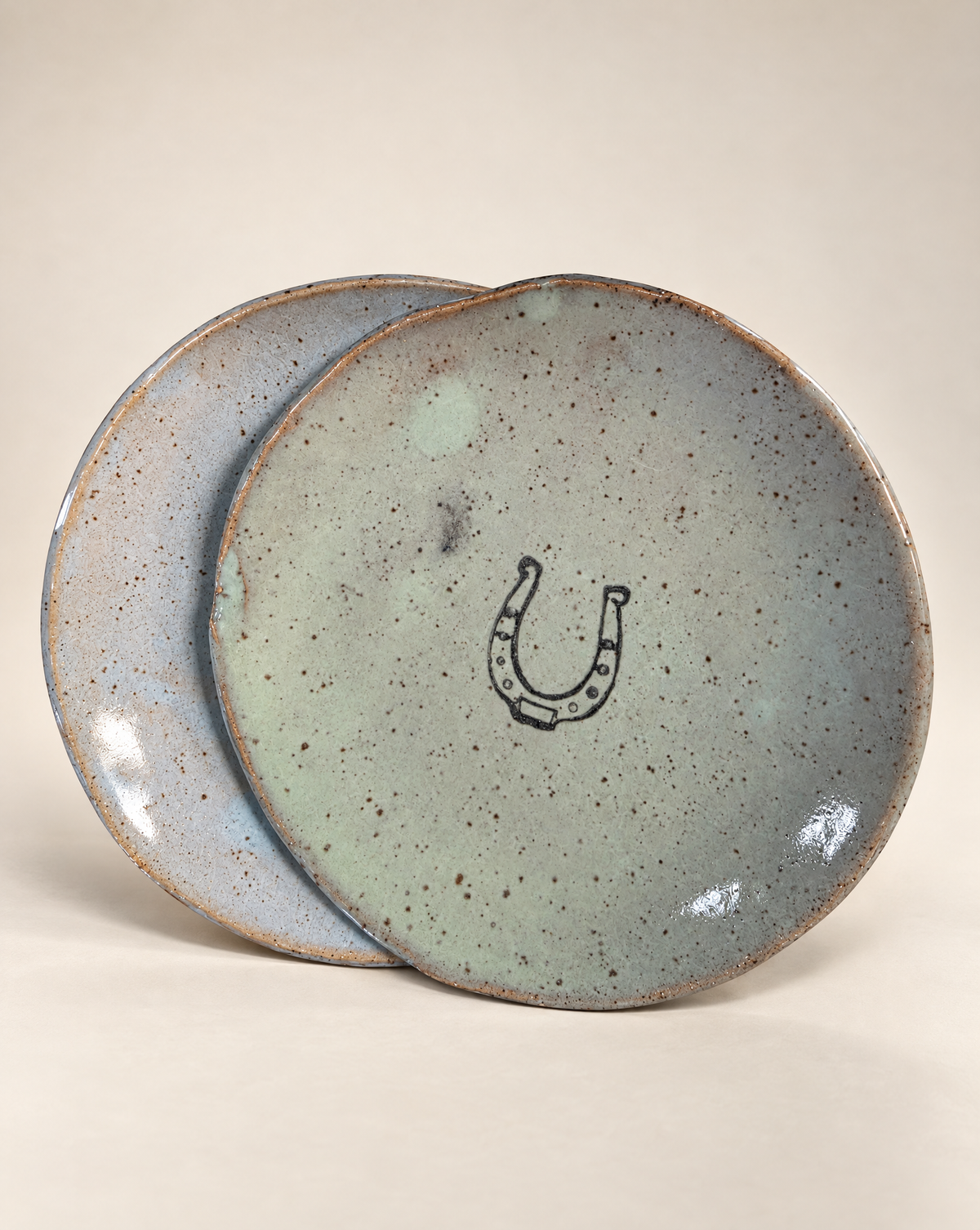 Handcrafted Horseshoe Stoneware Trinket Dish