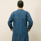 Vintage Levi’s Long Denim Duster Coat — Made in USA
