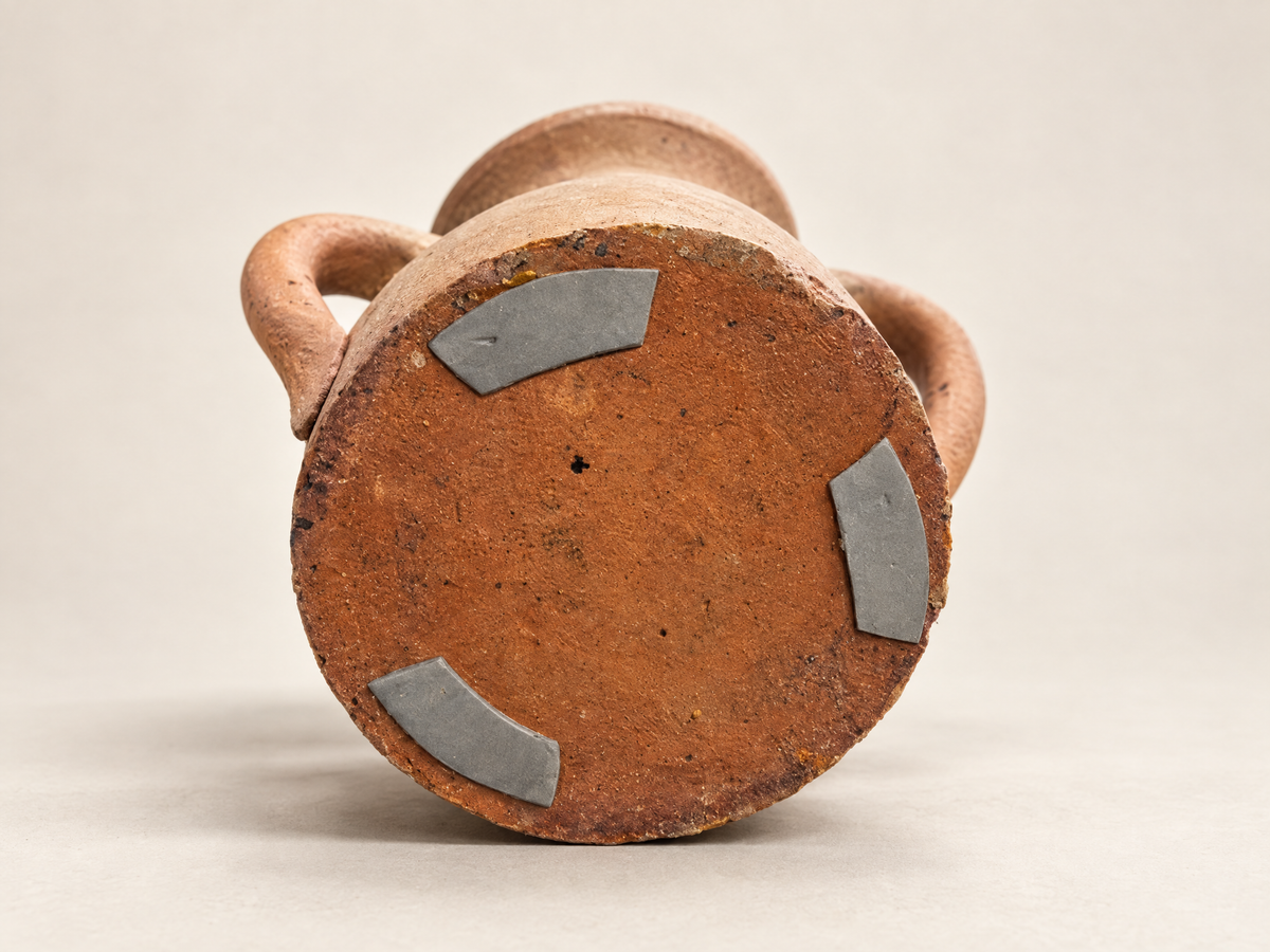 Vintage Rustic Double Handle Terracotta Jug