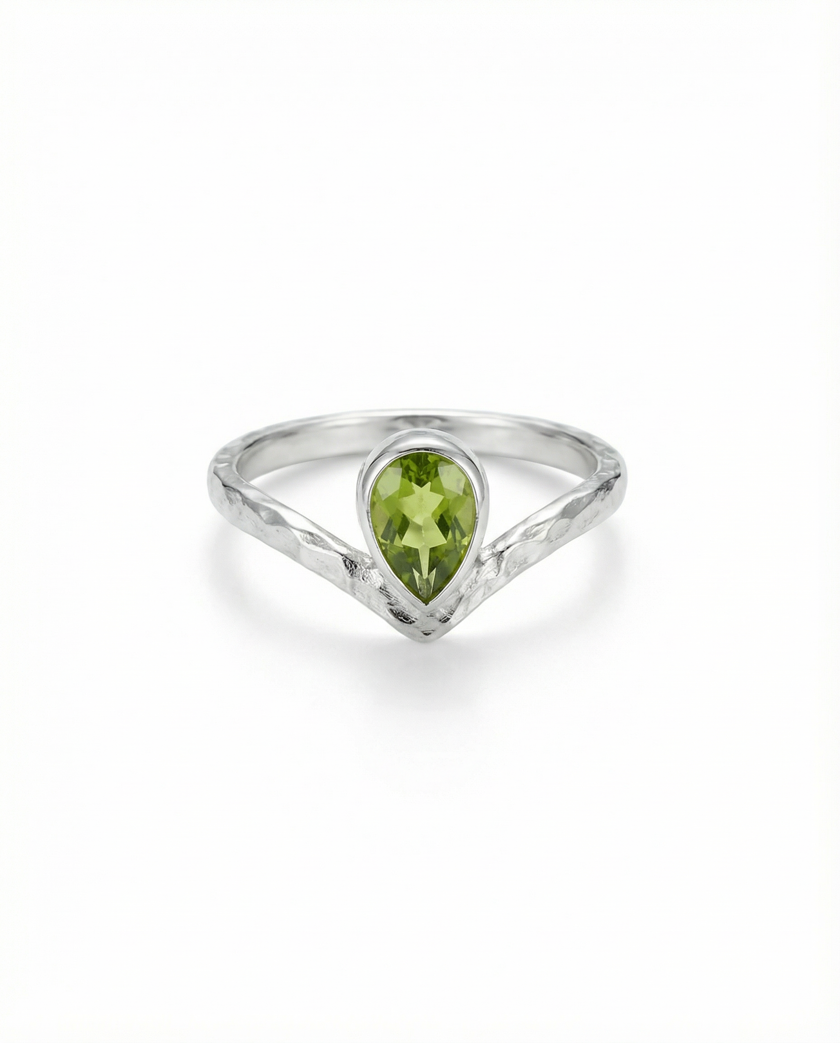 Peridot Sterling Silver Ring – Size 6