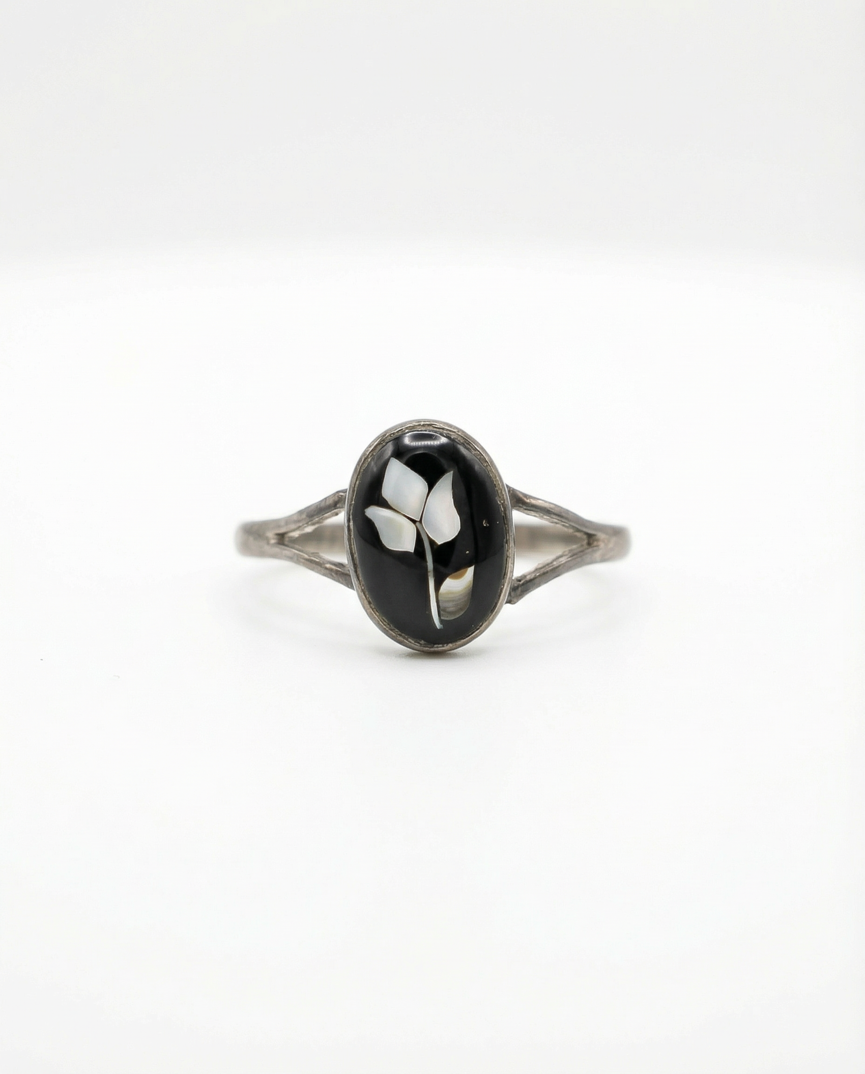 Vintage Taxco Onyx Ring – Size 7