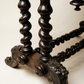 Antique English Jacobean Revival Carved Oak Library Writing Table by Hobbs & Co. London