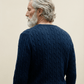 Polo Ralph Lauren Navy Cable Knit Sweater – Size XL