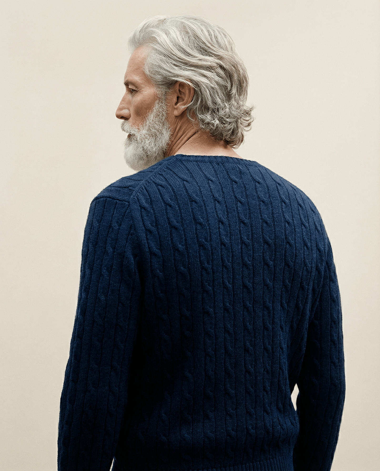 Polo Ralph Lauren Navy Cable Knit Sweater – Size XL