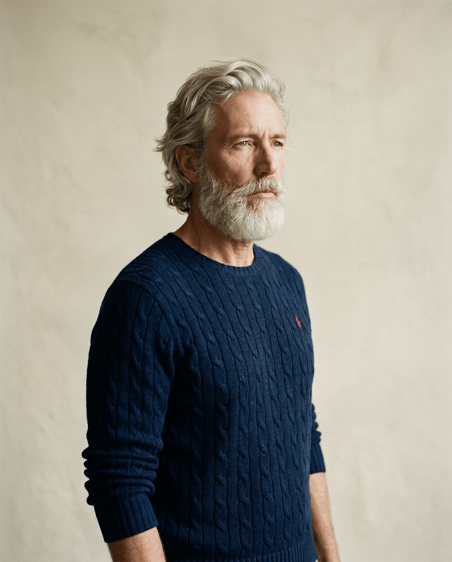 Polo Ralph Lauren Navy Cable Knit Sweater – Size XL