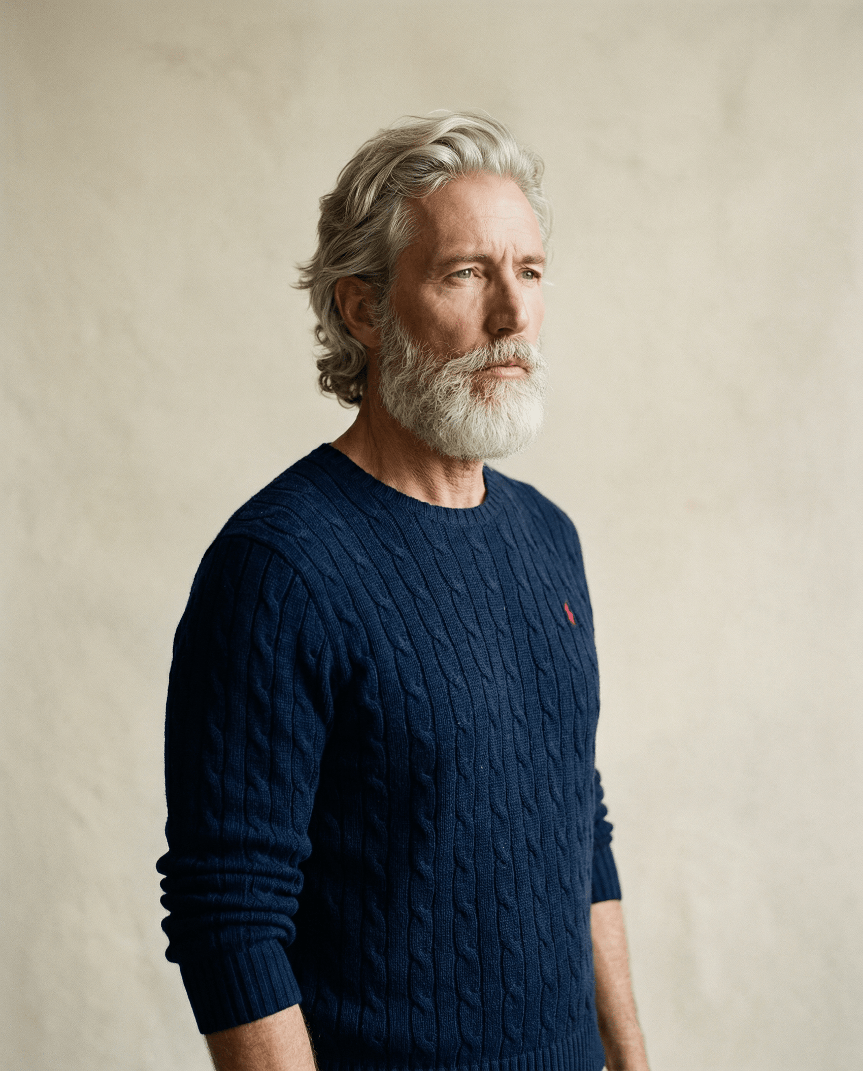 Polo Ralph Lauren Navy Cable Knit Sweater – Size XL